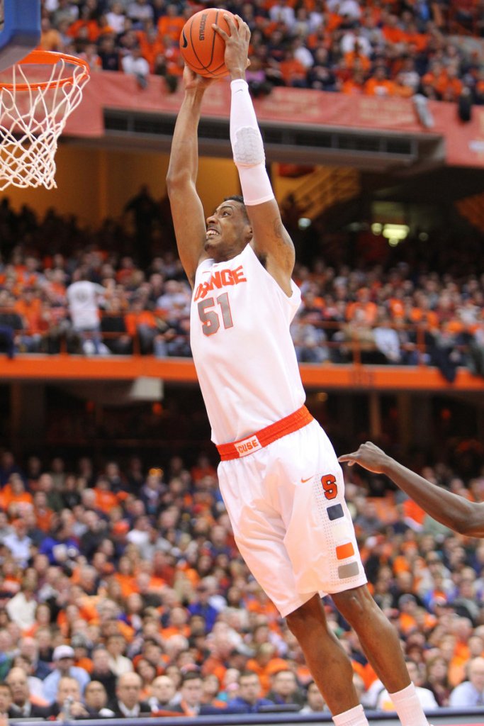 Fab Melo, who started playing basketball when he was 15, can score but was a defensive force at Syracuse.