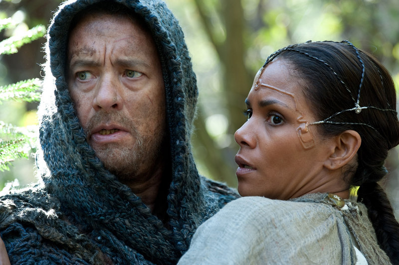 Tom Hanks and Halle Berry in “Cloud Atlas,” a movie Berry says reminds her that what we do reverberates throughout time.