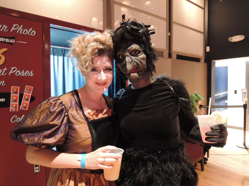 Anna Kemner of Boston, as a witch, and makeup artist Natali Hudson of Portland, as The Crow, the costume awarded the grand prize