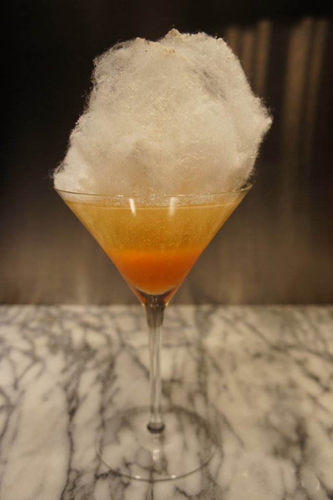 A Candy Corn Cocktail from the Kennebunk Inn.