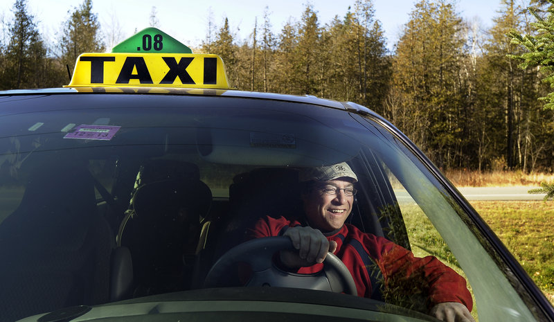 Greg Roy owns a taxi business and a rug cleaning business in Carrabassett Valley.