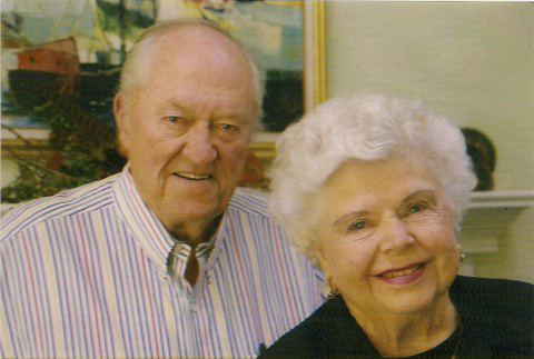 Rodney Quinn and his wife, Melba, in 2002. They met while Rodney was serving on an air base in Texas, and they had four children. Melba died a few weeks ago at age 90.
