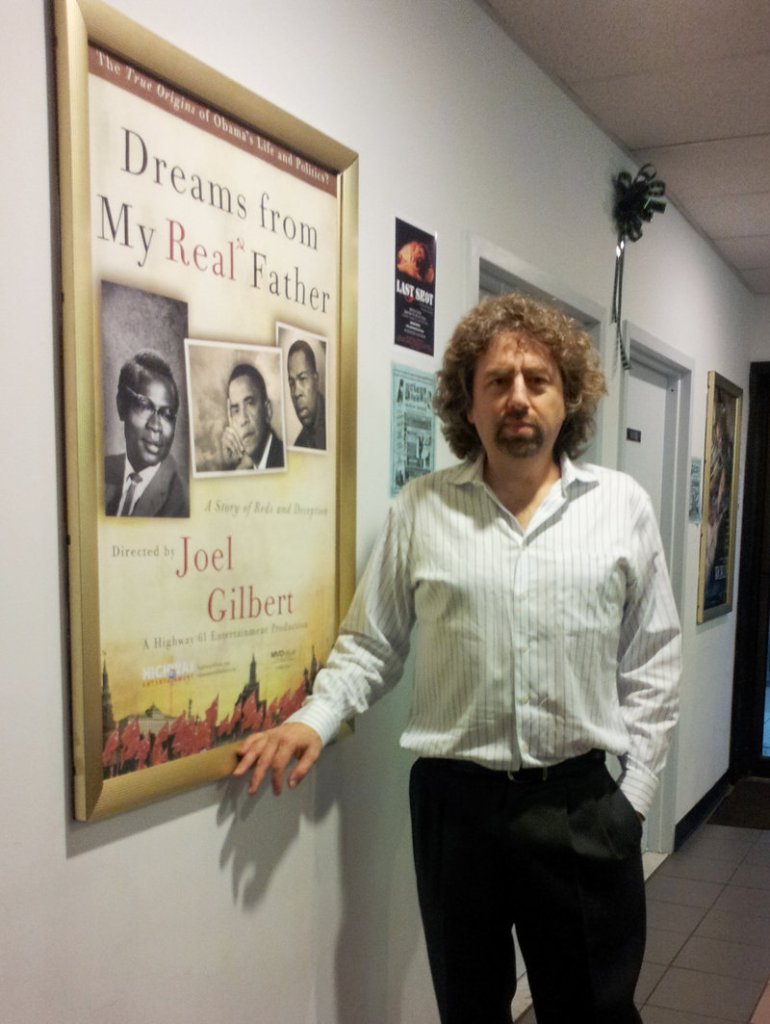 Joel Gilbert attends a screening of his movie “Dreams from My Real Father” in Bellmore, N.Y., in September. The film, mailed to 7 million homes, claims that President Obama’s real father was Frank Marshall Davis, a communist agitator, author and poet who lived in Hawaii, not the former Kenyan who shares the president’s name.