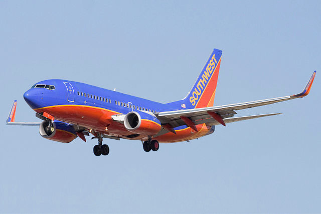 A Southwest Airlines Boeing 737-300 takes off in Tampa, Fla. Southwest will offer three weekday flights plus weekends from Portland to Baltimore.