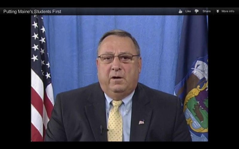 Gov. Paul R. LePage's new video highlighting recent education reform fails on two fronts.