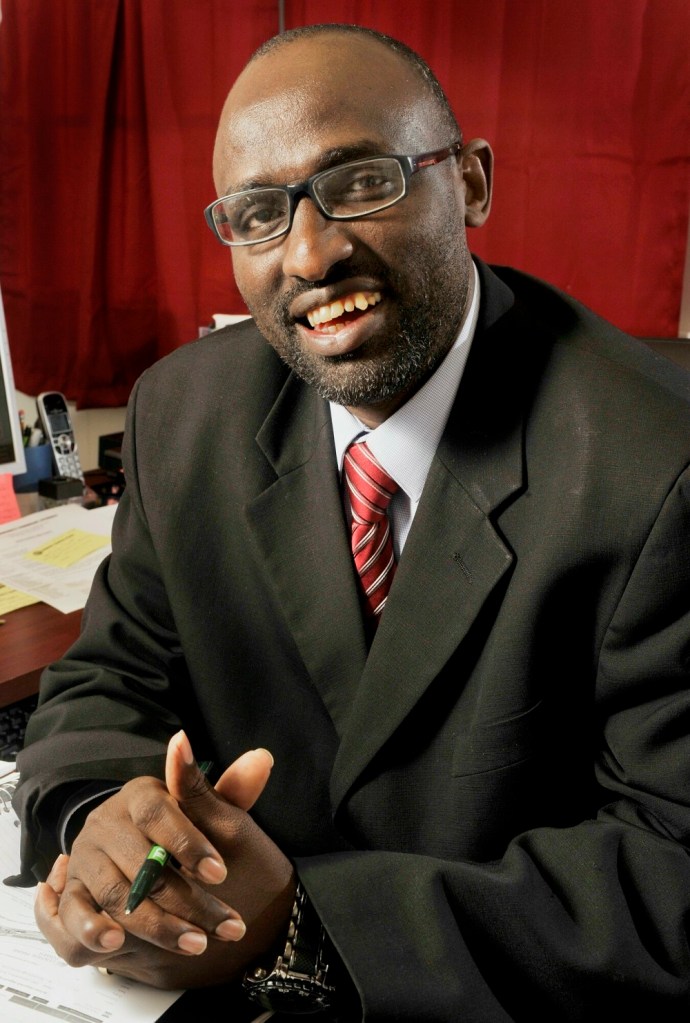 Monday, November 19, 2012. Claude Rwaganje heads the Community Financial Literacy agency in Portland.