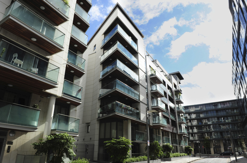 Residential apartments in the Docklands area of Dublin in 2011. For people with access to cash, signs of life in the real estate market are emerging in the epicenter of Western Europe’s worst housing-market crash.