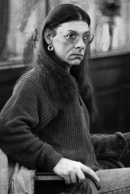 In this Jan. 15, 1993 file photo, Robert Kosilek, aka Michelle Kosilek, sits in Bristol County Superior Court, in New Bedford, Mass. Kosilek, a convicted murderer who won a court ruling ordering Massachusetts prison officials to allow her to have a sex-change operation, is now fighting for electrolysis treatments. (AP Photo/Lisa Bul, File)