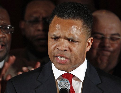 In this March 20, 2012, photo, Rep. Jesse Jackson Jr., D-Ill., speaks in Chicago. A spokesman for House Speaker John Boehner says he received letter of resignation from Jackson on Wednesday.