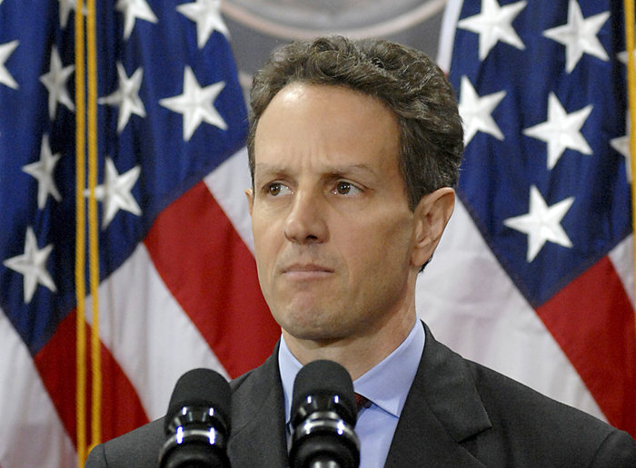 Timothy Geithner at the United States Department of Treasury.