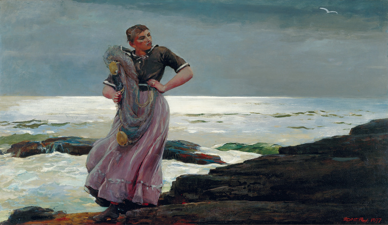“A Light on the Sea,” painted in 1897 by Winslow Homer, from “Weatherbeaten: Winslow Homer and Maine,” continuing through Dec. 30 at the Portland Museum of Art.