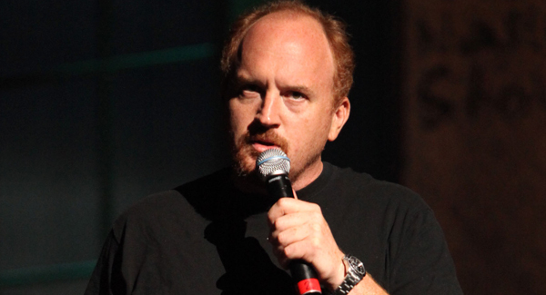 Comedian Louis C.K. performs a sold-out show at Merrill Auditorium in Portland on Wednesday.