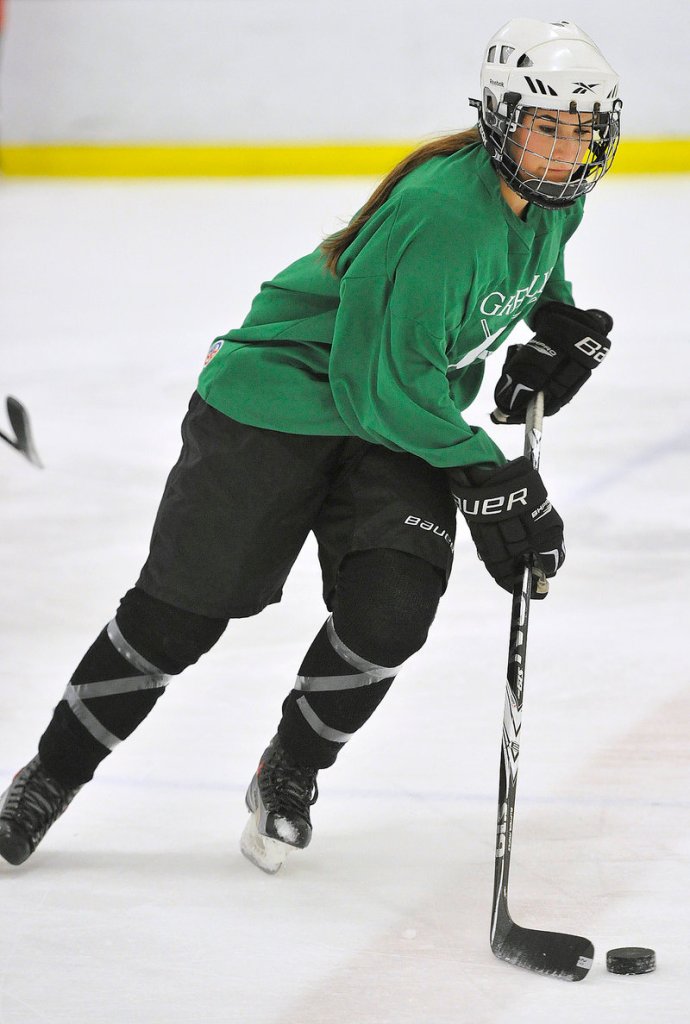 Paige Tuller, a senior forward entering her fourth varsity season, was an All-State selection last winter. She’s part of a deep group of forwards for the reigning state champions.