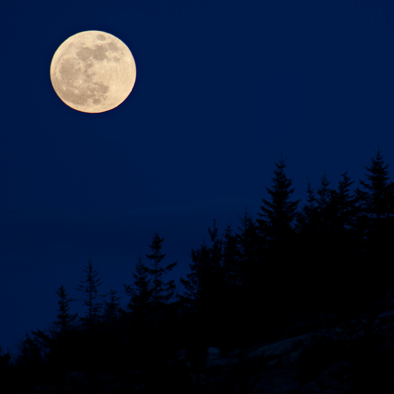 “Milk Moon (Acadia)” by Jim Nickelson, archival digital print, at Jonathan Frost Gallery in Rockland.