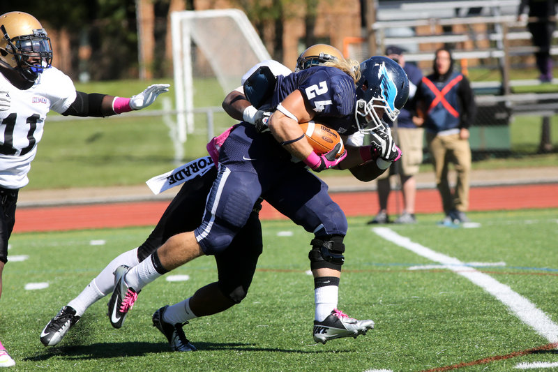 Jack Mallis, the Fitzpatrick Trophy winner for Windham in 2009, has continued driving forward at Southern Connecticut State, not just in the classroom (3.60 grade-point average) but scoring when the opportunity arises on the field, as well as strong special-teams play.