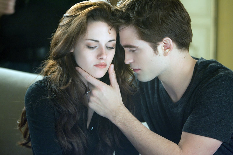 Kristen Stewart and Robert Pattinson in “The Twilight Saga: Breaking Dawn Part 2.”