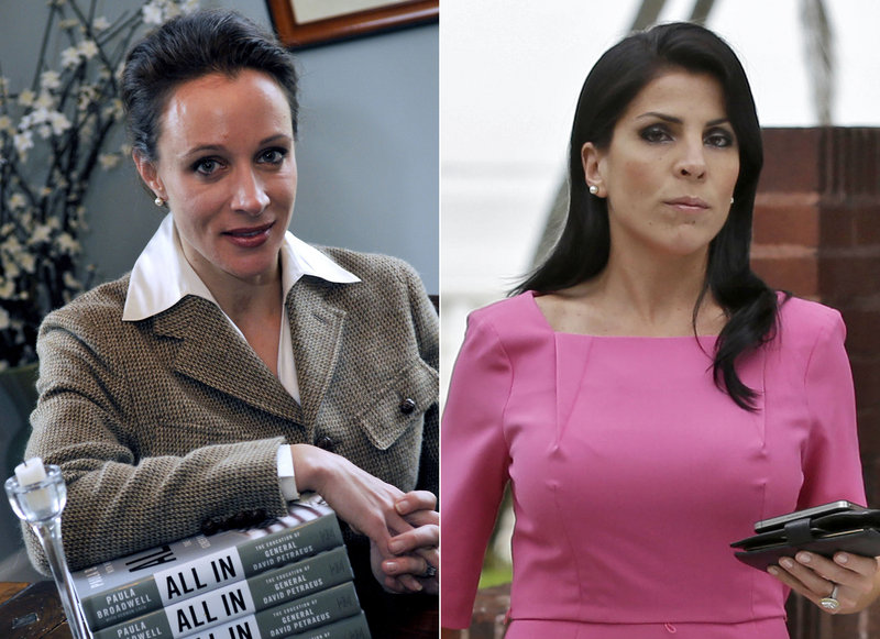 Former CIA Director David Petraeus’ biographer and paramour Paula Broadwell, left, and Florida socialite Jill Kelley were caught up in the FBI investigation that ultimately led to Petraeus stepping down. The FBI commonly declines to pursue cyberstalking cases.