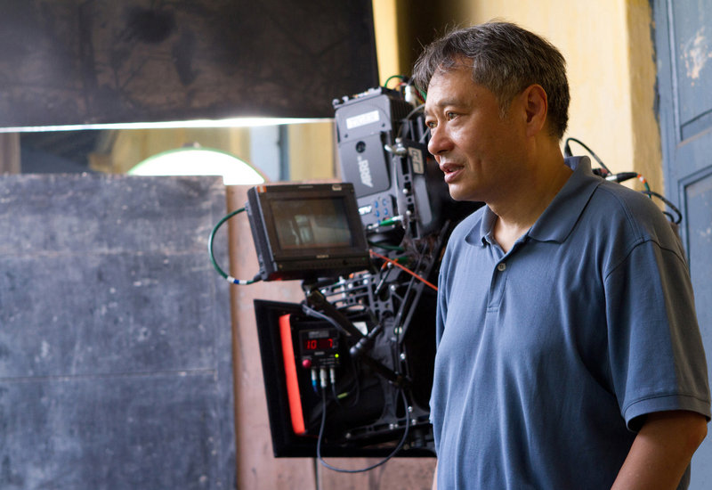 ‘Life of Pi’ director Ang Lee on the set.