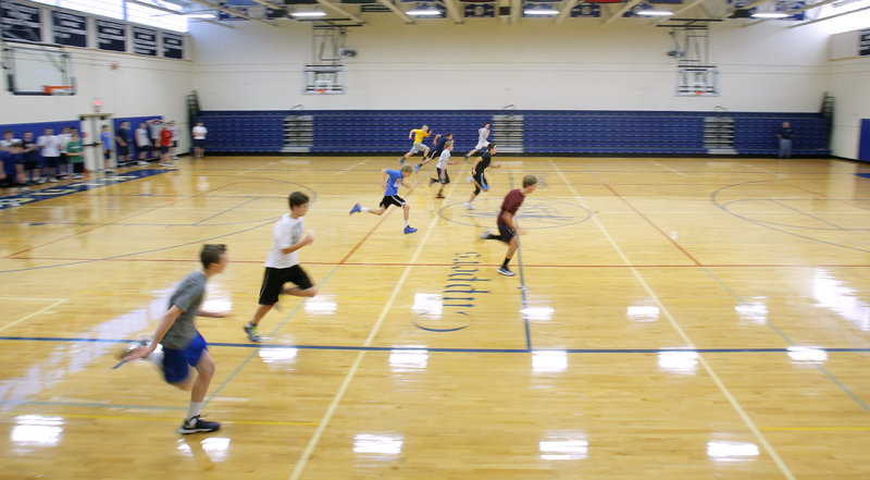 The basketball season may be a marathon, but for defending Class B champion Yarmouth High School, Monday’s first day of practice still entailed plenty of sprints that should help keep the Clippers in shape for the long season ahead.