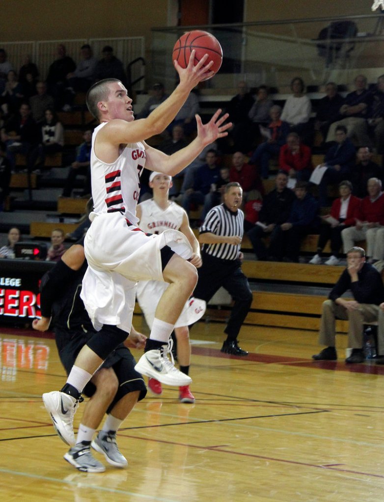 Jack Taylor hit 27 3-pointers during his 138-point game Tuesday night. But other times he settled for a simple layup for Grinnell College.