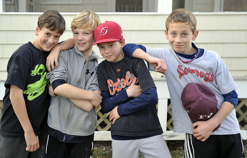 These Freeport bad boys – from left, Joe Ashby, 12, Will Mullen, 10, Will Winter, 10, and Jesse Bennell, 10 – are totally on board the “Gangnam Style” dance craze. “Some of my friends were doing (the dance) at soccer practice, and it just looked like fun,” said Will Mullen. His friend Jesse Bennell agreed: “I really like the dancing. ... It’s all really funny.”