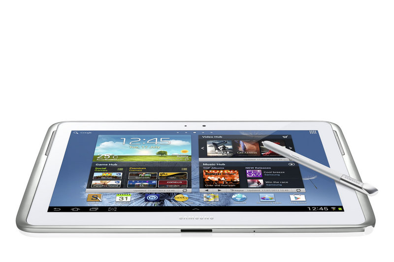 The Samsung Galaxy Note 10.1 comes with a “pen.”