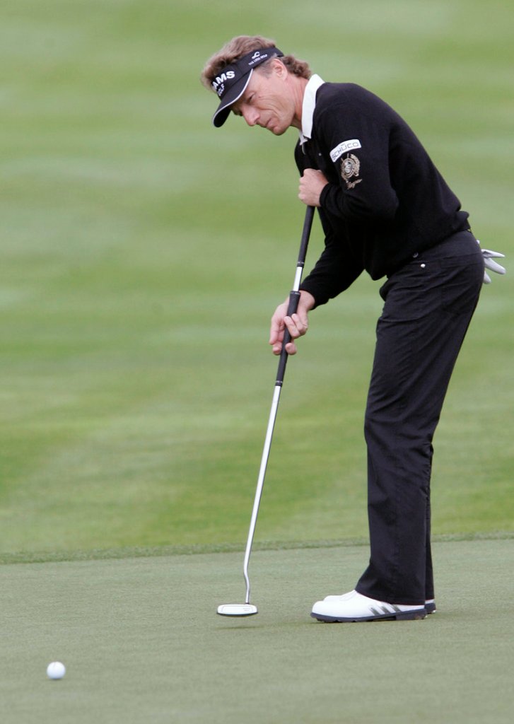 Bernhard Langer has been bracing his long putter against his chest for 15 years, but said that although the style suits him, it may not be for all golfers.