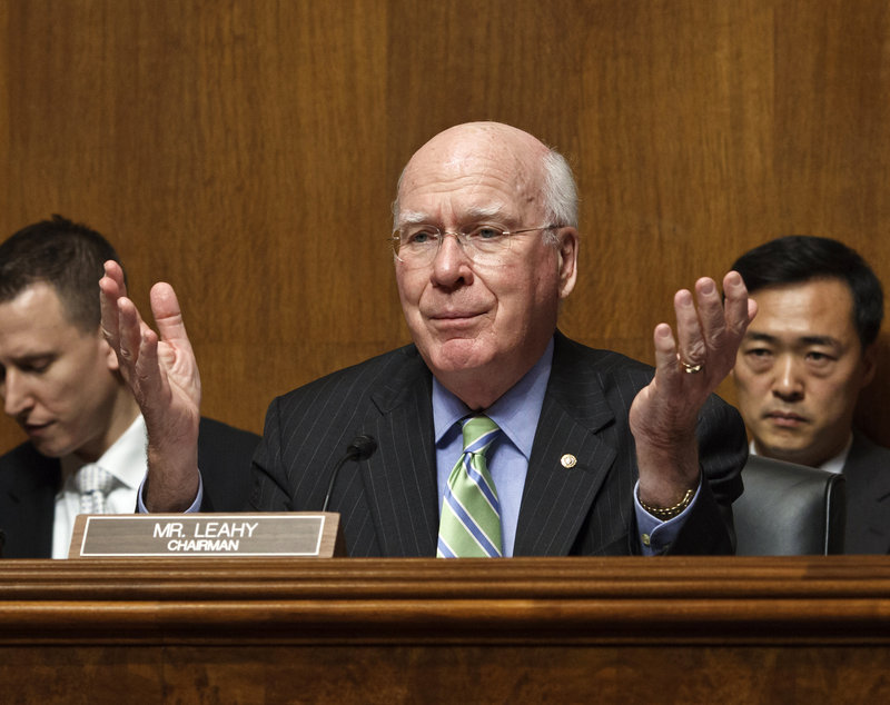 Sen. Patrick Leahy, D-Vt., Senate Judiciary Committee chairman and sponsor of a bill to require search warrants to review emails, says that digital files on a computer should have the same safeguards as paper files stored at home.