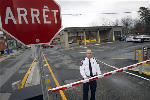 Miguel Begin, the chief of operations for the Canada Border Services Agency's Stanstead sector, stands at the Canadian port of entry in Stanstead, Quebec, recently.