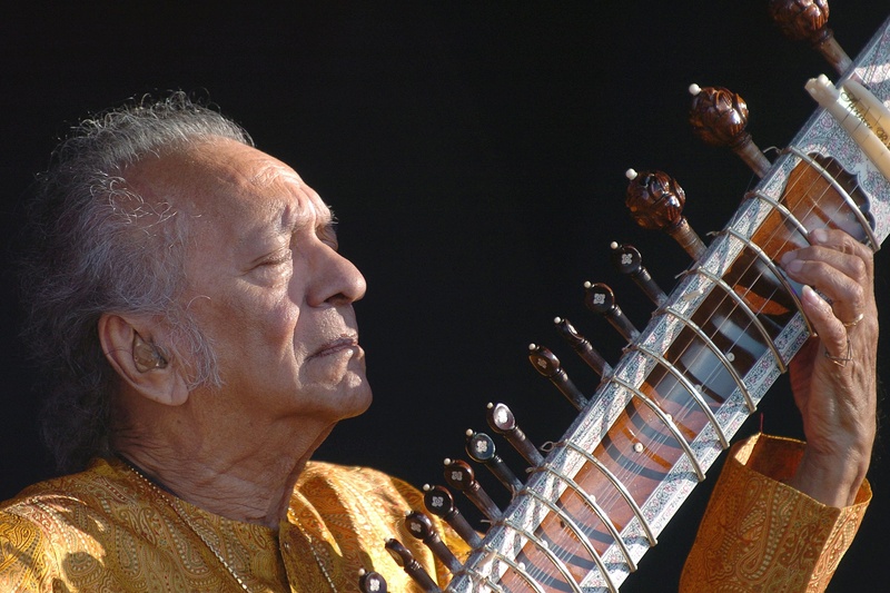 Indian musician Ravi Shankar was a sitar virtuoso who became a hippie musical icon of the 1960s after hobnobbing with the Beatles and who introduced traditional Indian ragas to Western audiences over an eight-decade career.