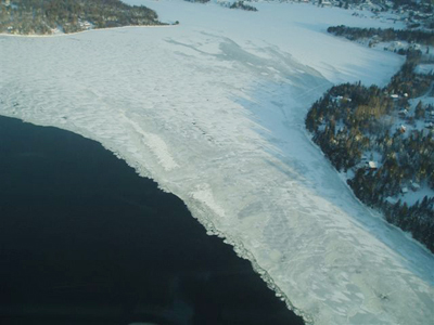 Photo of Rangeley Lake taken Monday morning from a Maine Warden Service aircraft.