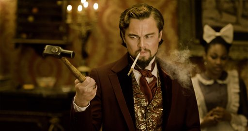 Leonardo DiCaprio as Calvin Candle in Quentin Tarantino's "Django Unchained": "Barrels of squishing, squirting blood."