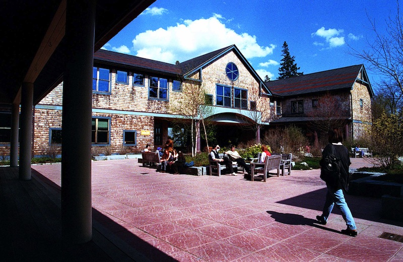 This May 1997 file photo shows Kaelber Hall at the College of the Atlantic in Bar Harbor. The Rev. James Gower, a co-founder of the College of the Atlantic in Maine, has died at 90. Jack Milton