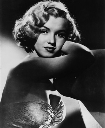 This undated photo shows actress Marilyn Monroe.