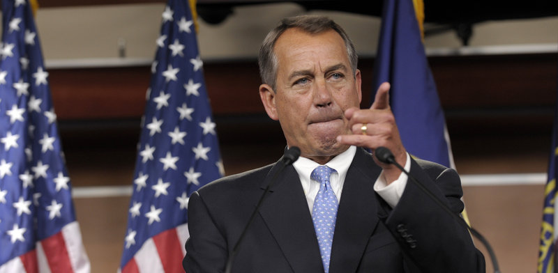 House Speaker John Boehner declines to elaborate on a Republican plan that he says provides as much as $800 billion in new government revenue over the next decade as well as considering elimination of tax deductions on high-income earners.