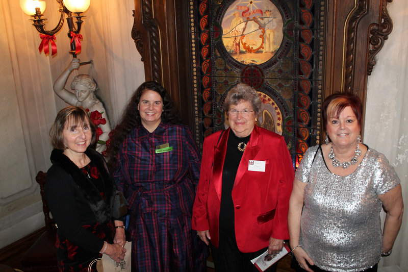 Museum trustees Sandra Harris Gilley and Zareen Taj Mirza, past president Dodie Detmer and Carlene Magno, a member of the museum’s education committee.