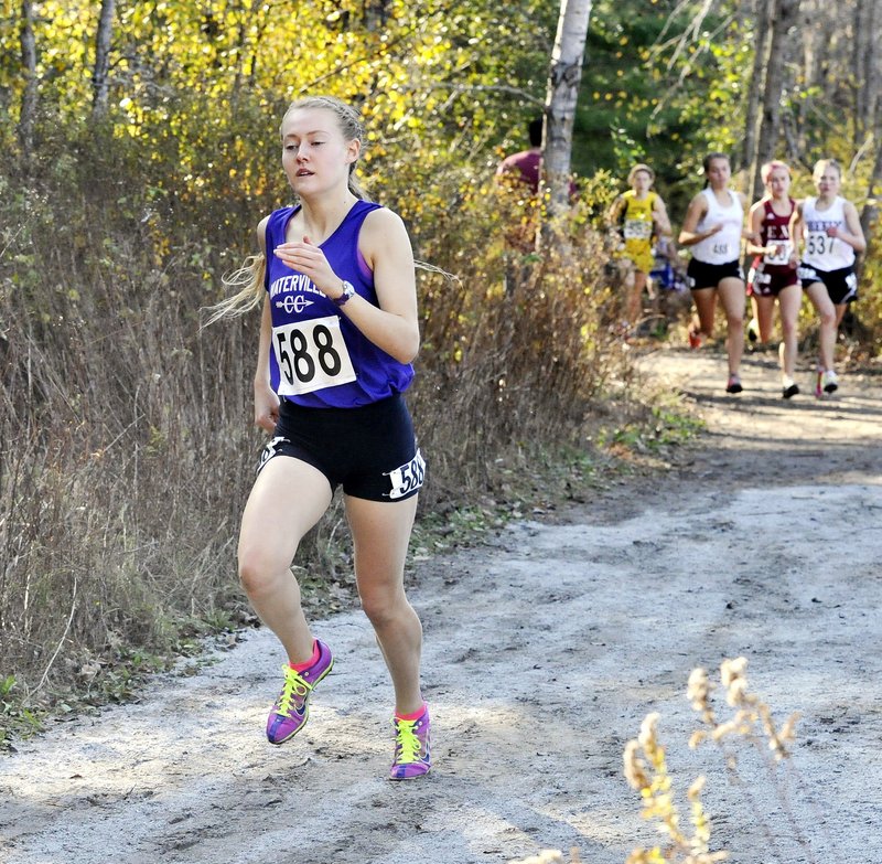 Bethanie Brown of Waterville left her competition far behind at the state championships, finishing nearly a minute faster than any other runner.