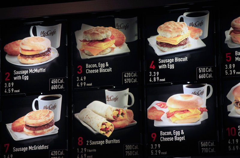Strong sales of breakfast items helped deliver a positive report for McDonald’s restaurants in November.