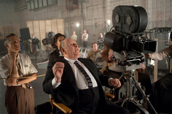 Anthony Hopkins stars as legendary director Alfred Hitchcock in “Hitchcock.” Helen Mirren plays Hitchcock’s wife, Alma Reville.