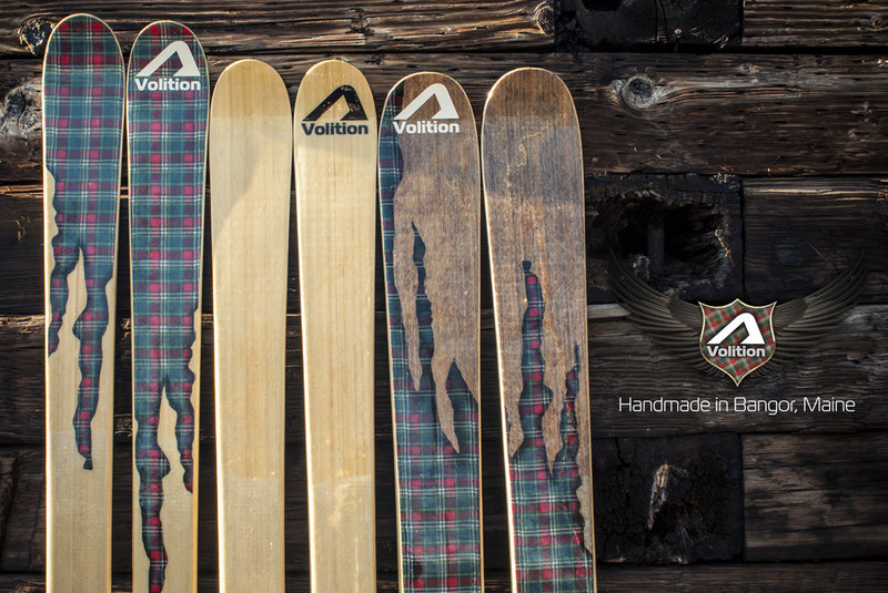 Volition skis, made in Bangor, come in two models – the hard-carving Knotty Wood and the all-mountain twin-tip Drift Wood, either of which could make a fine Christmas gift.