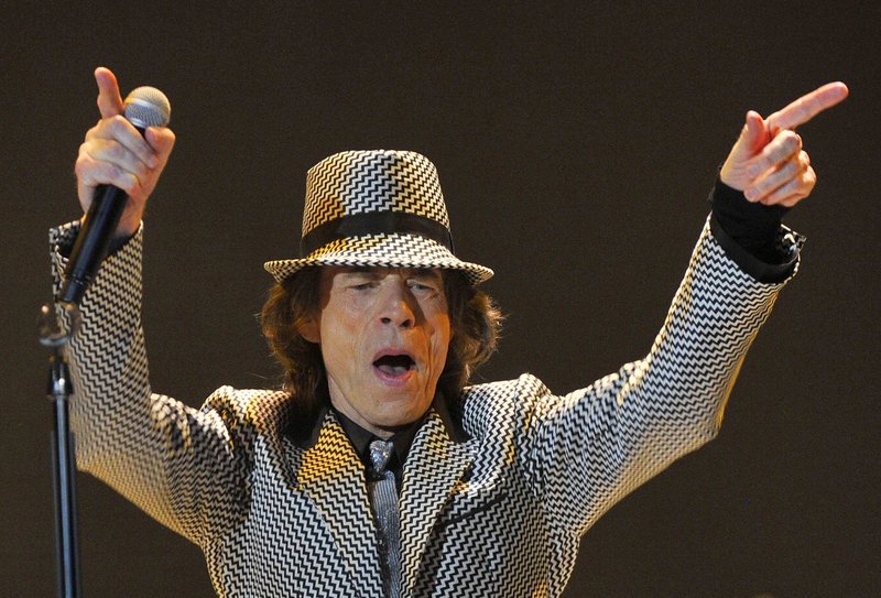 Mick Jagger performs with the Rolling Stones at the O2 Arena in London last month to celebrate the band’s golden jubilee.