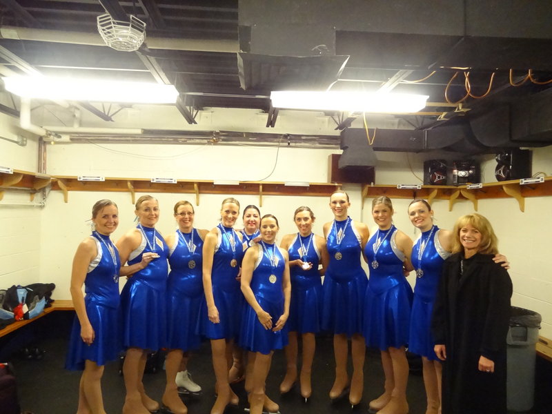 Members of the Nor'Easters open adult team, which won its division at the Cape Cod Synchro Classic: Leigh Baker of Somersworth, N.H.; Susan Black of Windham; Kathy Cain of Oxford; Heidi Coffin of Brunswick; Chelsea Ferk of Biddeford; Sue Gagne of Lewiston; Susan Greenwood of Gorham; Sarah Lawsure of Scarborough; Meghan Morrissey of Gray; and Caroline Paras of Portland; with coach Lori Johnson of Portland.