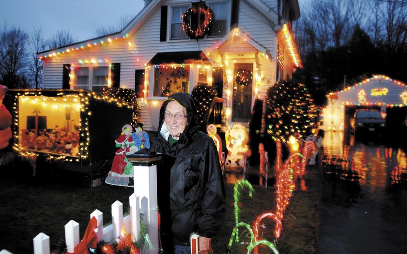 Nancy Pare and her husband, Grant, have created a big holiday display at their Gardiner home for almost 40 years.