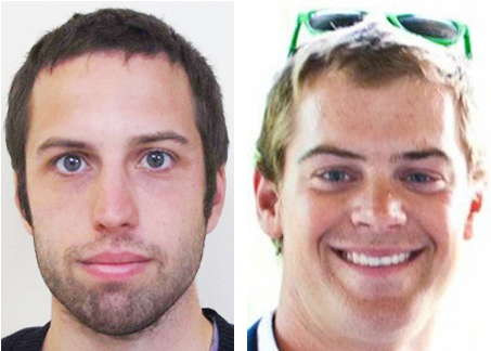 Zachary Wells, left, and Prescott Wright have been missing from Kennebunkport since Wednesday.