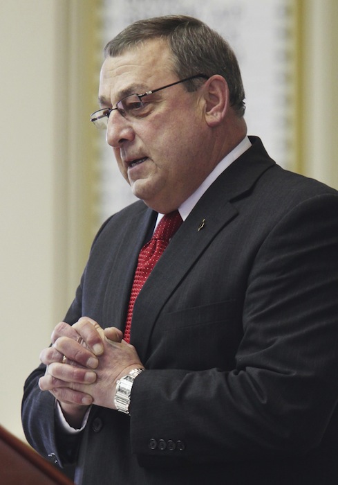Gov. Paul LePage's proposed budget seeks to cut $2 million in disbursements from the Maine Clean Election fund in each of the next two years, for a total of $4 million. (AP Photo/Joel Page)
