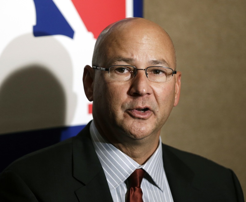 In this Dec. 5, 2012 file photo, Cleveland Indians manager Terry Francona answers questions during a news conference at the baseball winter meetings in Nashville, Tenn. Owners of the Boston Red Sox thought the team wasn't marketable after the 2010 season and needed to add "sexy players," former general manager Theo Epstein says in a new book co-written by former manager Terry Francona. "Francona: The Red Sox Years" is co-written by the Boston Globe's Dan Shaughnessy and is scheduled for publication by Houghton Mifflin Harcourt on Jan. 22. (AP Photo/Mark Humphrey, File)
