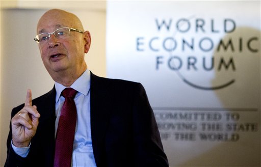 German Klaus Schwab is founder and president of the World Economic Forum, in Davos, Switzerland, where the world's financial and political elite will meet this week.