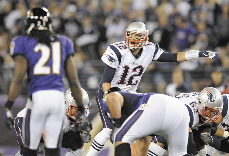 Quarterback Tom Brady and the Patriots will play the Ravens in an AFC Divisional Playoff on Saturday.