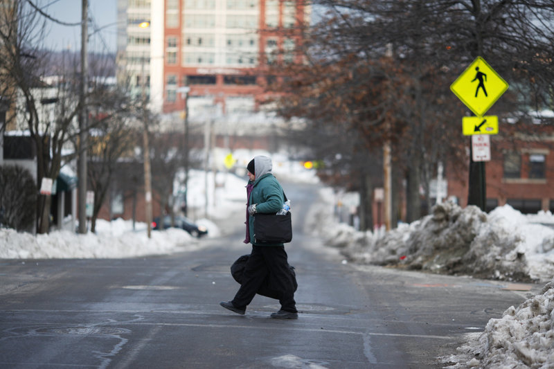 Here is a look at how Charles Jones, 55, spent part of his time last week: Above, he walks to the Preble Street Resource Center on Friday after spending the night at the Oxford Street Shelter. ...