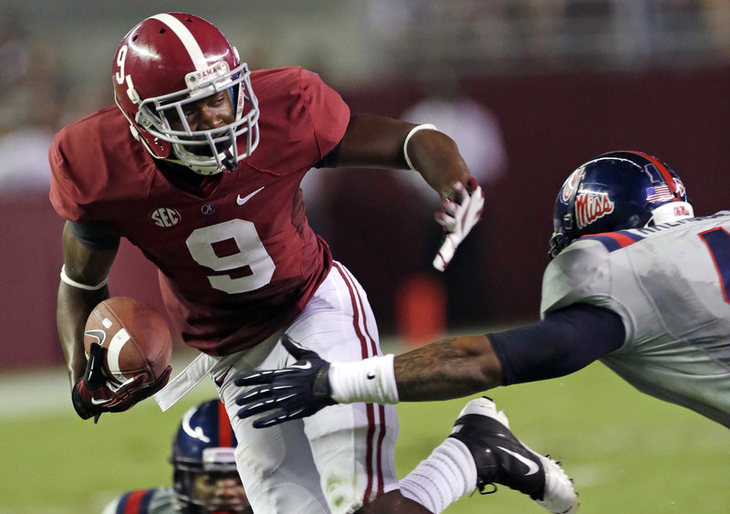 Amari Cooper, a freshman wide receiver, has nine touchdown catches this season, providing balance for an Alabama offense that boasts two 1,000-yard rushers.
